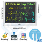 13/16 Inch LCD Drawing Tablet Writing Board Color Doodle Counting Practice Chalkboard Educational Toys For 3-12 Years Kids Gifts