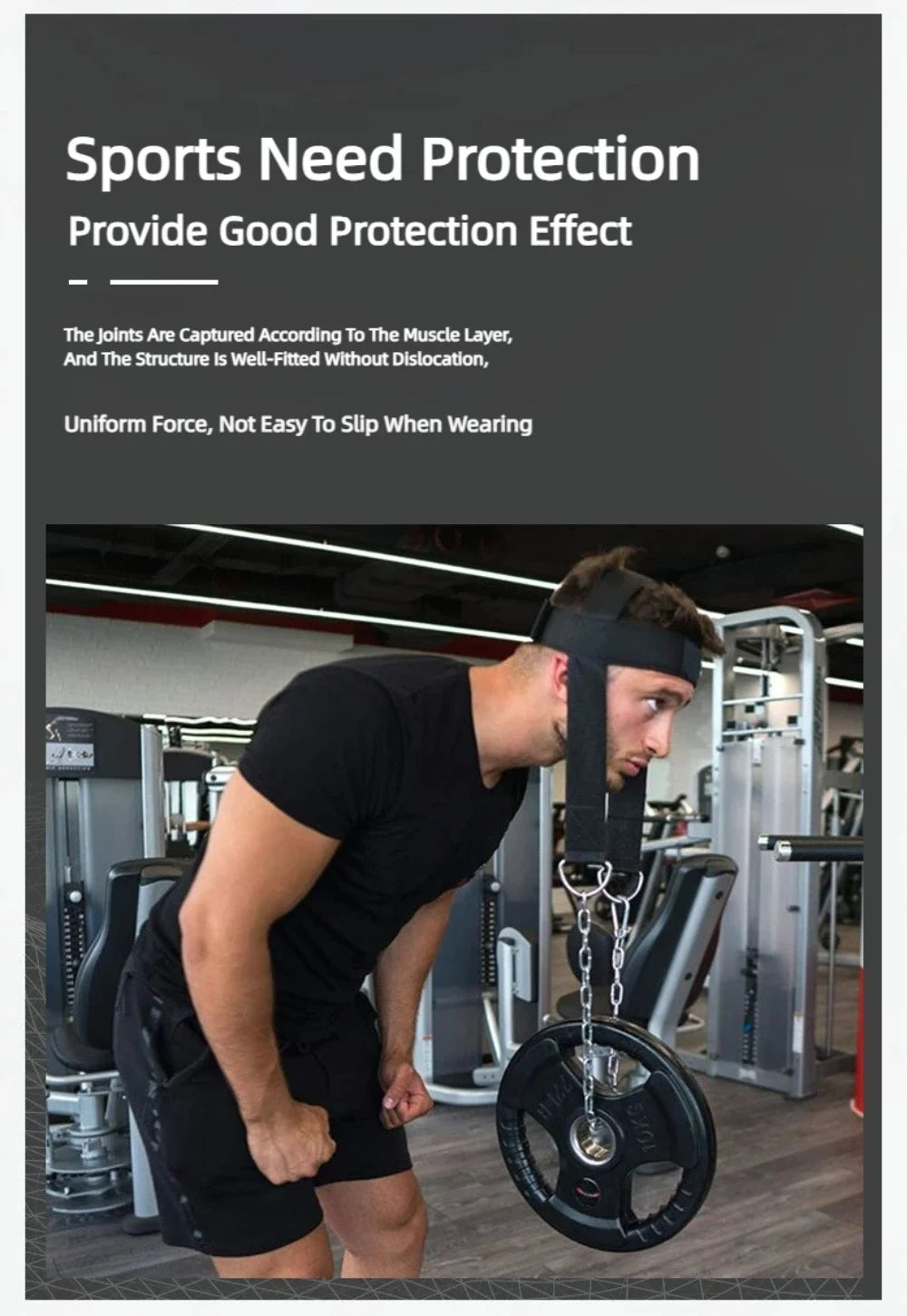1PCS Head Neck Training Harness Body Strengh Exercise Cervical Spine Strap Adjustable Power Gym Fitness Weight Bearing Cap