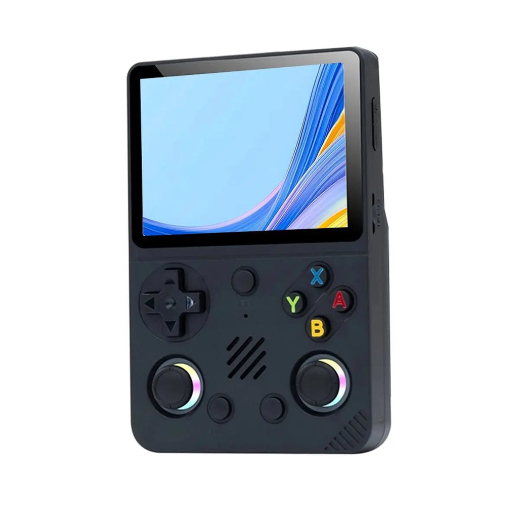 ABZJ RG36PRO Handheld Game Console 3.5 Inch IPS Screen Mini Arcade RGB Light 3D Joystick Support 10+ Simulators Game Player A