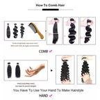 Pixie Curly Human Hair Weave Bundle With Closure Brazilian Human Hair Weave Extensions 100% Human Hair Weft HD Lace Closure