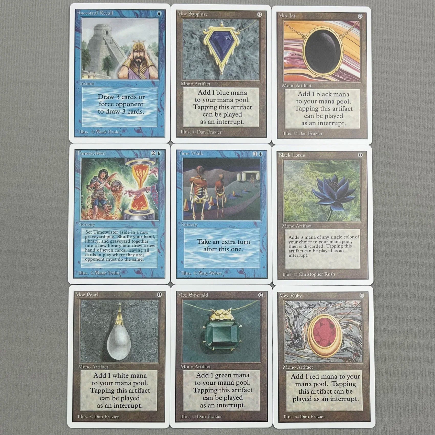 Whole Set TCG Cards for Home Play Proxy magical power9 beta fetch lands VMA dual  shock land The One Ring gathering Sol Ring