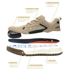 Safety Shoes Man S3 with Steel Toe Boots, EU Standard Kevlar Work Shoes Man Lightweight, CN39-46 Protective Working Shoes Woman