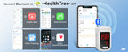 【Local Shipping】HealthTree Finger Pulse Oximeter Blood Oxygen Saturation SpO2 PI Oximetro Oxymeter Bluetooth APP Control