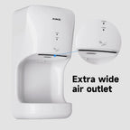 AIKE Automatic Hands Dryer with Drip Tray Wall Mounted High Speed Drying Machine 10-15s Quick Dry Hands Model AK2632 1400-1650W