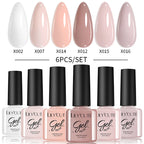 LILYCUTE Nail Gel Polish Set Pink Green Spring DIY Nail Art Design Long Lasting Soak Off UV Gel Manicure Painting Gel Vernis Kit
