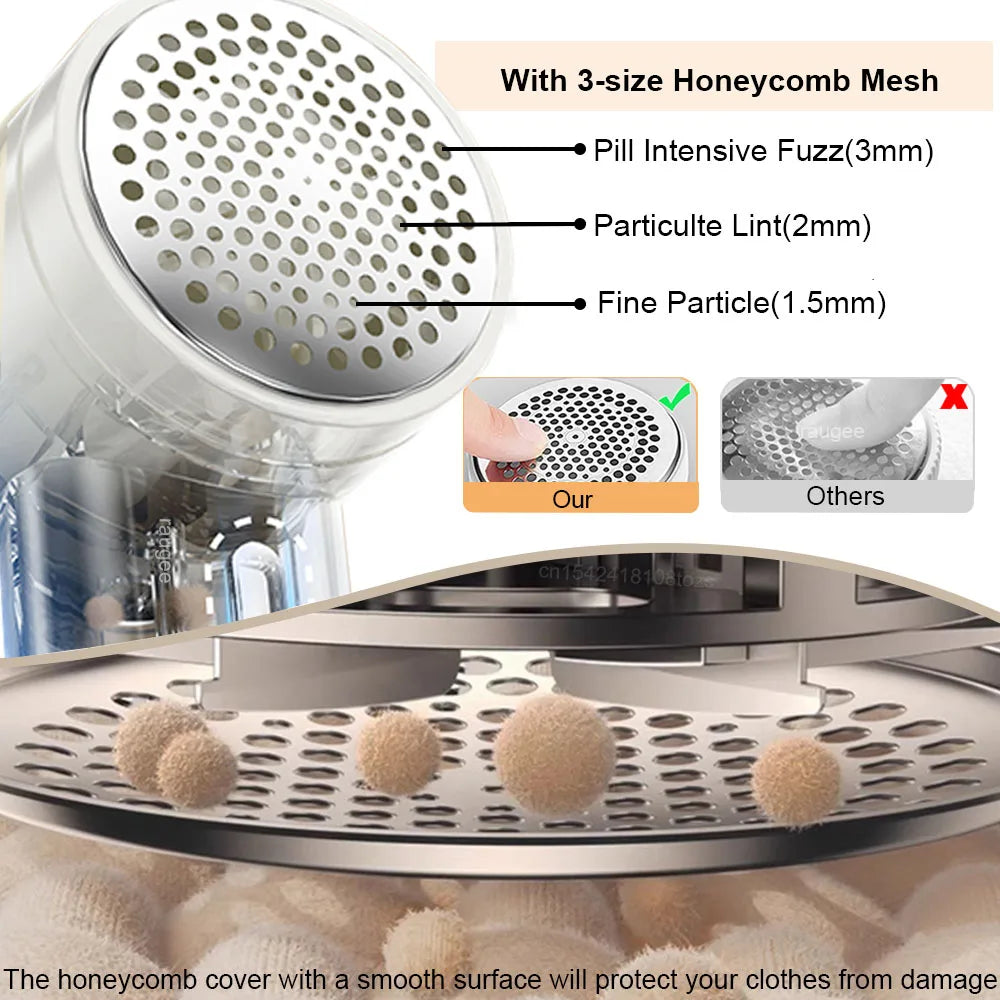 Lint Remover For Clothes USB Rechargeable Lint Shaver Professional Clothes Shaver Hair Ball Trimmer Fabric Lint Remover Fuzz