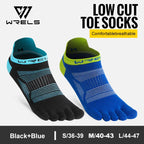 WRELS Toe Socks Running Socks for Men Women Athletic Breathable Five Finger Socks High Performance Athletic  Five Toe Socks