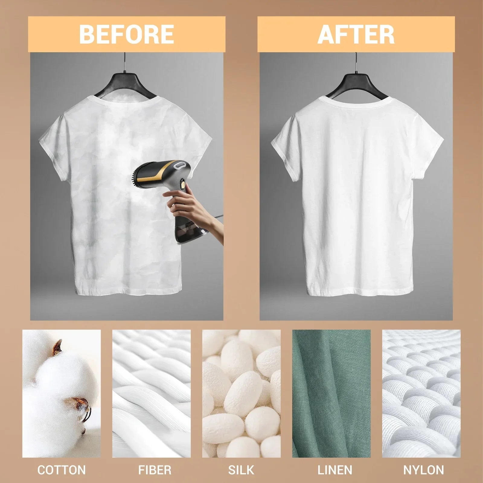 220V Handheld Garment Steamer 1300W Electric Household Fabric Steam Iron 350ml Portable Vertical Fast-Heat for Clothes Ironing