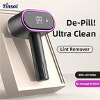 TINSOL Dual-Head Electric Lint Remover Digital Display Lint Remover Multi-Functional Clothing Sweater Lint Remover