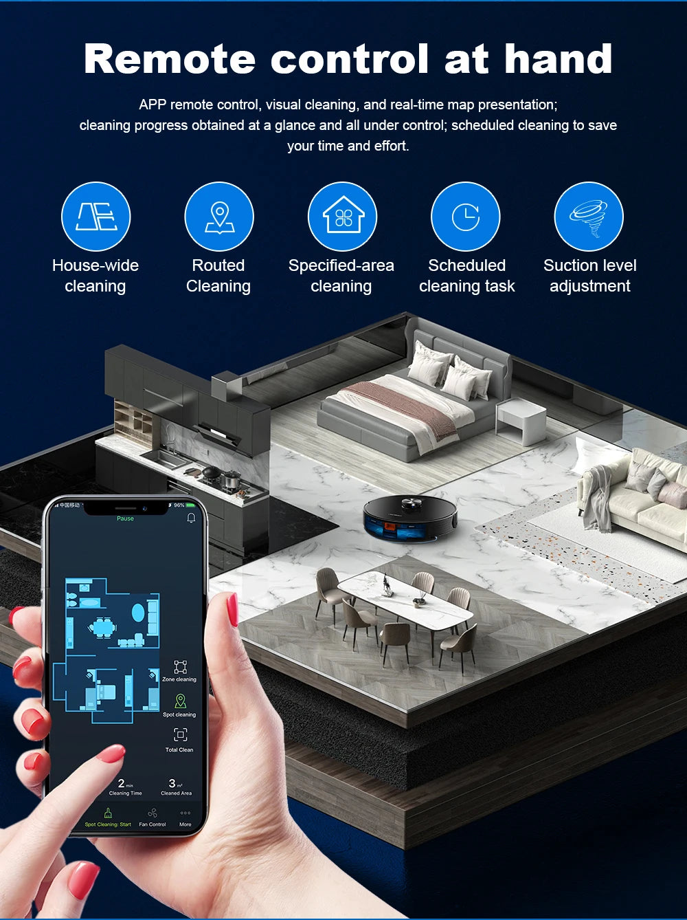 Liectroux / LILIN X6 Robot Vacuum Cleaner,Laser System,Wet Dry Mopping,6500Pa, Multi-Floor Map,Zone Cleaning,APP Restricted Area