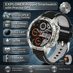 2026New Military T-Rex3 GPS Map Navigation Smart Watch 2GB RAM 1.43-inch AMOLED Screen 30M Waterproof Call Sports Smartwatch Men
