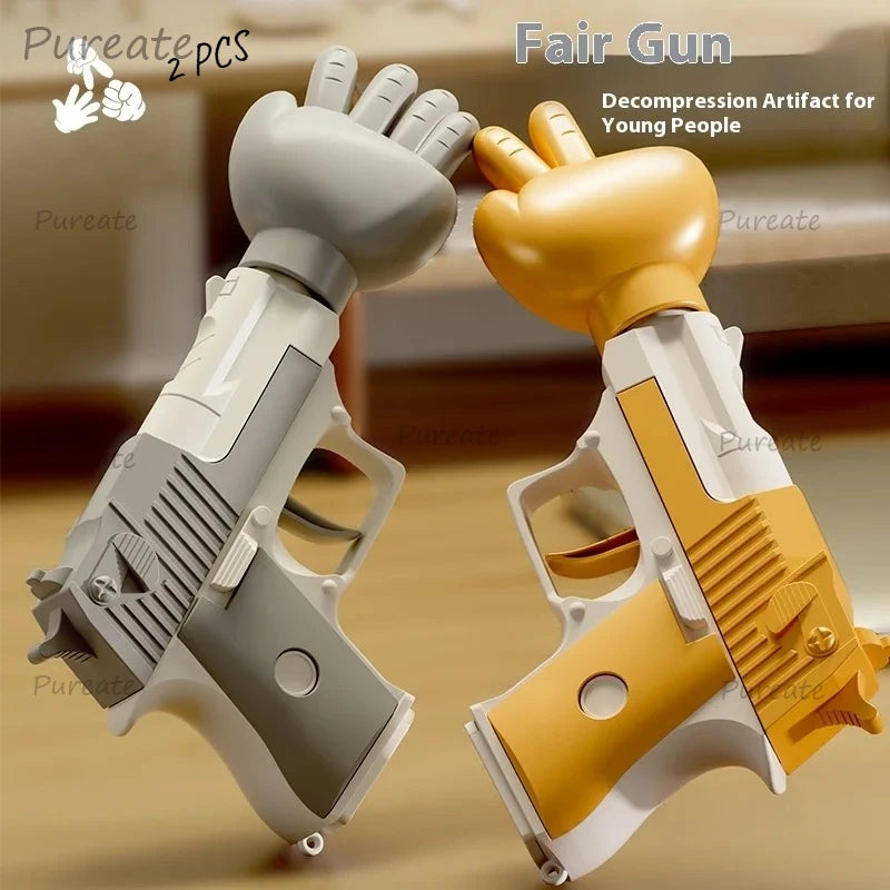Finger-guessing Gun Scissors Rock Cloth Table Game Gun Props Tabletop Games Creative Party Props Decompression Toys