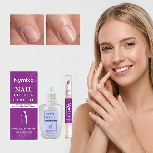 1/2set Nail Cuticle Care Kit,Nail Soften Oil Cuticle Remover for Gel Overgrown Cuticles Soften Eliminating Exfoliant for Nails
