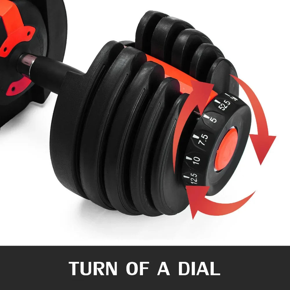 SIHAO Adjustable 52.5lbs Dumbbell Fitness Equipment Training Arm Muscles Dumbbell Free Shipping Adjustable Bumbbell