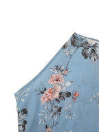Women's Floral Print High Slit Thigh Halter Dress - Summer Sleeveless Sexy Bodycon Beach Party Clubwear