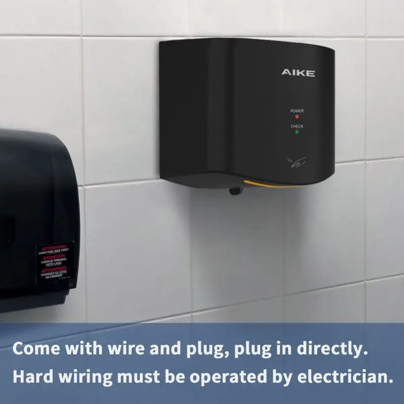 AIKE Bathroom Hands Dryer Wall Mounted Automatic High Speed Hands Dryer Commercial Smart Sensor Hands Drying Machine AK2630S