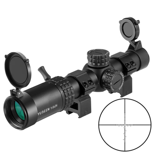 1-5x24 Scopes Compact Scope Hunting Scopes Tactical Sight Wide Angle Sight
