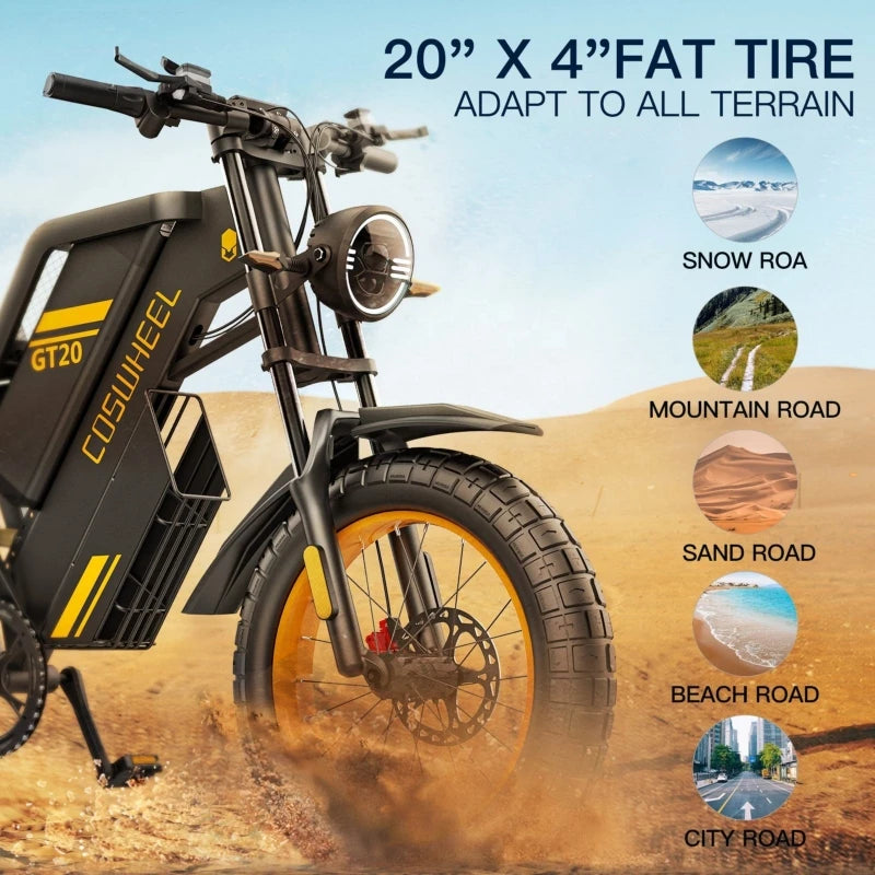 SXLL  A 60V 40AH electric off-road motorcycle with a range of 400 kilometers.