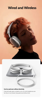 Picun F8MAX ANC Wireless Headphone 59dB Hybrid Active Noise Canceling Spatial Audio Earphone Bluetooth 6.0 Over Ear Headset 180H