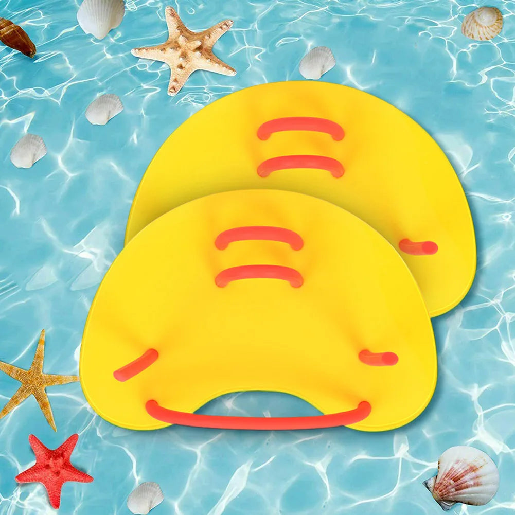 Silicone Swimming Correction Hand Fins Lightweight Water Sports Gloves Paddle Portable Adjustable Auxiliary Teaching Accessories