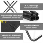 Portable Folding Fishing Chairs Lightweight Iron Alloy Frame Foldable Outdoor Camping Picnic Bench Handbag Compact Durable Stool
