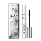 QIBEST 4D Black Mascara Waterproof Lengthening Curling Eye Lashes Rimel Mascara Silk Fiber Women Mascara Extra Volume 5g Makeup
