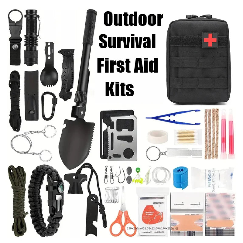 Outdoor First Aid Kits Multi-functional Survival Gear Emergency Supplies Kit Trauma Bags Camping Hiking Hunting Adventures Bag Main image