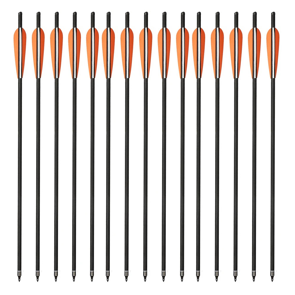 Carbon Crossbow Arrow with Replaced Arrowhead, Archery Bolts, Shooting Accessories, Hunting, ID8.8, OD7.6, 20"