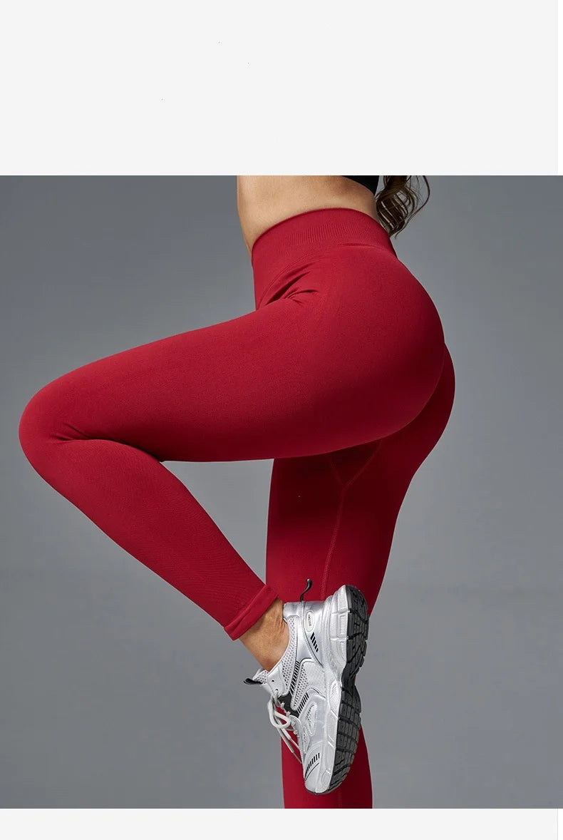 Woman Seamless Sports Leggings Scrunch Bum Gym Legging  Solid Workout Yoga Pants Low Waistband Sports Tights 2026