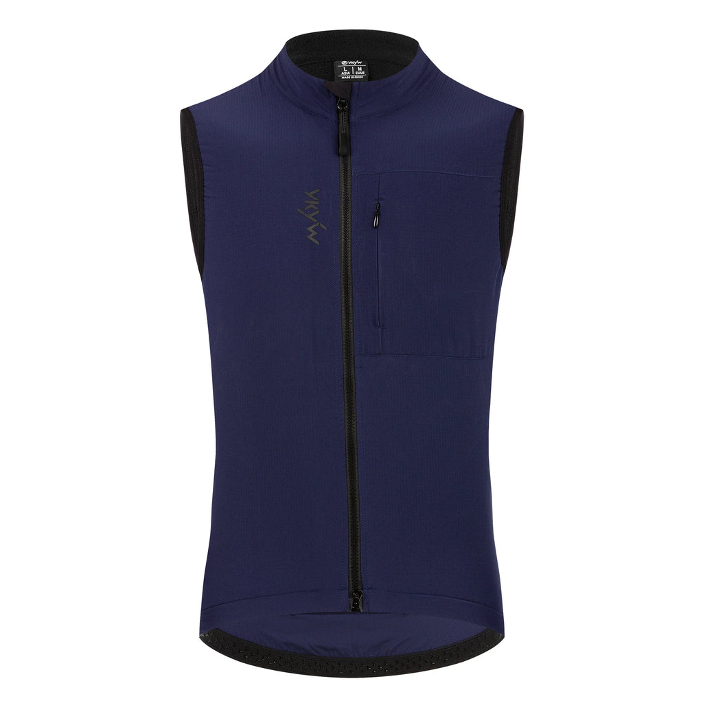 YKYWBIKE Men Cycling Gelit Thermal Fleece Bicycle Windbreaker Sleeveless Bike Vest Windproof Waterproof Cycling