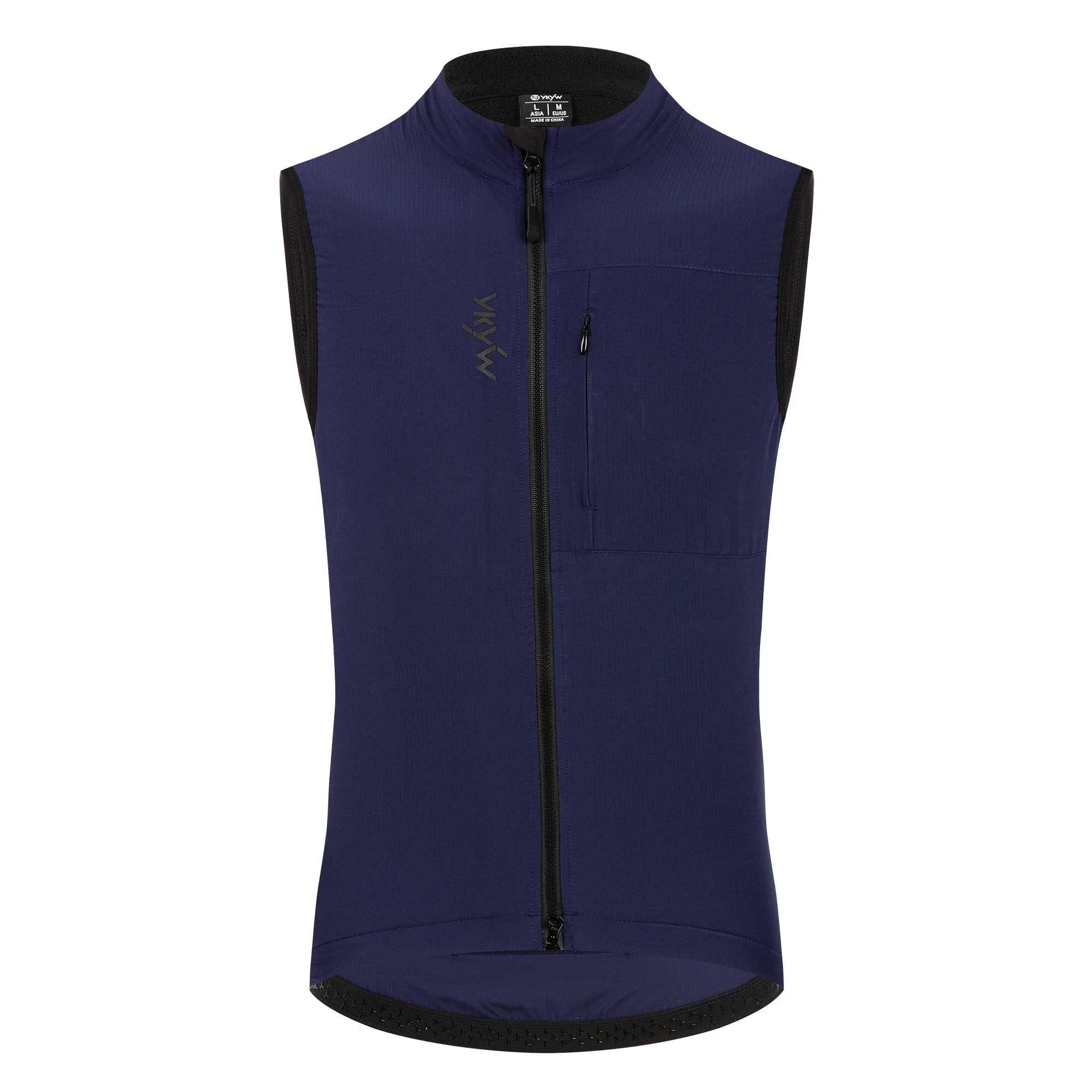 YKYWBIKE Men Cycling Gelit Thermal Fleece Bicycle Windbreaker Sleeveless Bike Vest Windproof Waterproof Cycling