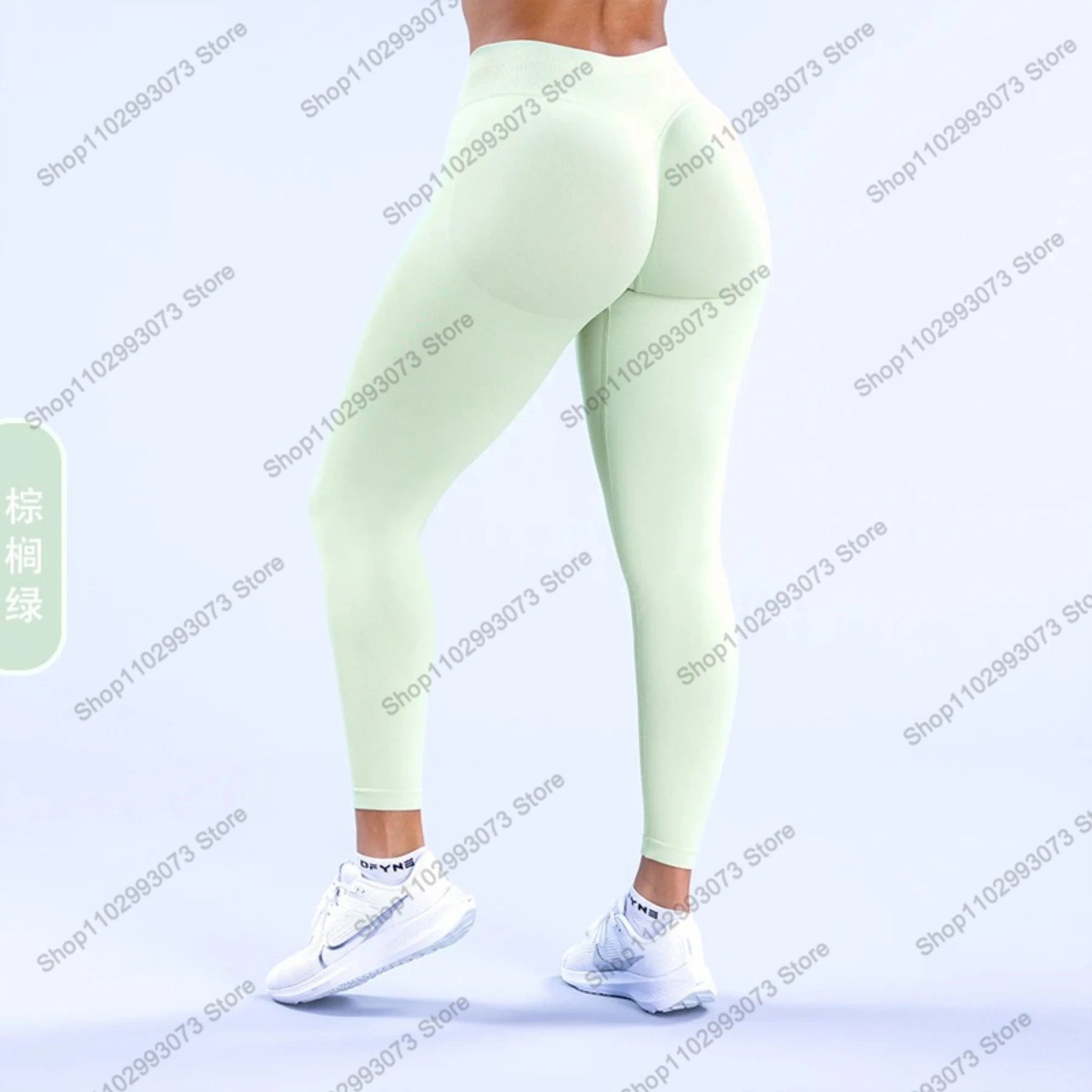 Women's High Waist Seamless Yoga Leggings Tummy Control Butt Lifting Workout Pants Soft Athletic Leggings for Gym Fitnes Running