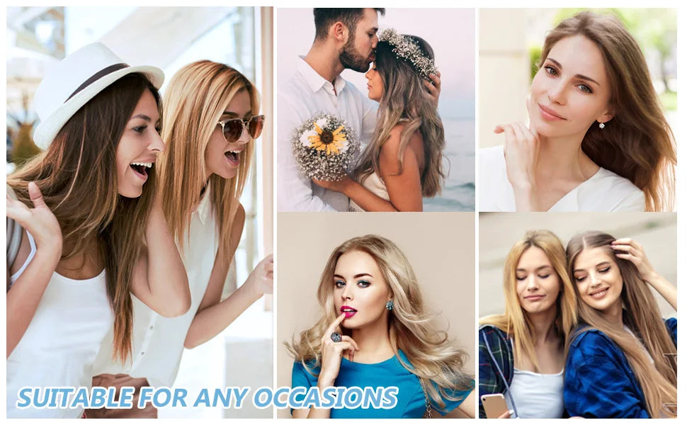 8Pcs Clip In Human Hair Extensions 100% Real Human Hair Clip in Natural Hair Extensions Straight Hair Pieces 14-26Inch Remy Hair