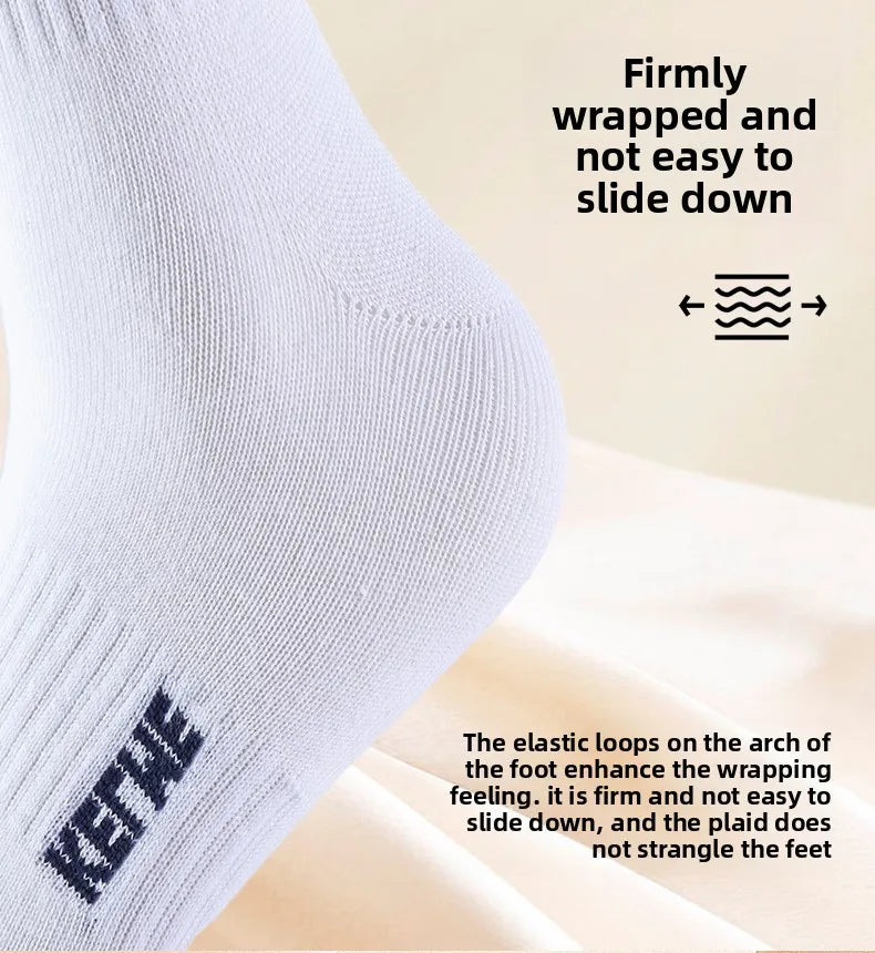 Kelme Men's Mid Length Socks 3 Pairs Of Casual Socks Sweat Absorbing And Breathable Sports Socks Running Speed Dry Socks