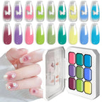 LIMEGIRL Gradient Gel Set Semi Permanent-High Glossy-Gradient-Colorful Nail Gel Polish Kit Soak Off Varnish for Nail Art Design