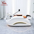 Professional Hot Sell Electric Lay Down Salon Head Spa Massage Shampoo Bed With Head Therapy and Steamer