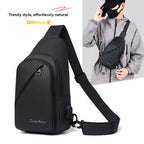 Men's Fashionable Casual Chest Bag Outdoor Cycling Waterproof Durable Sports Backpack Trendy Versatile Portable Crossbody Bag