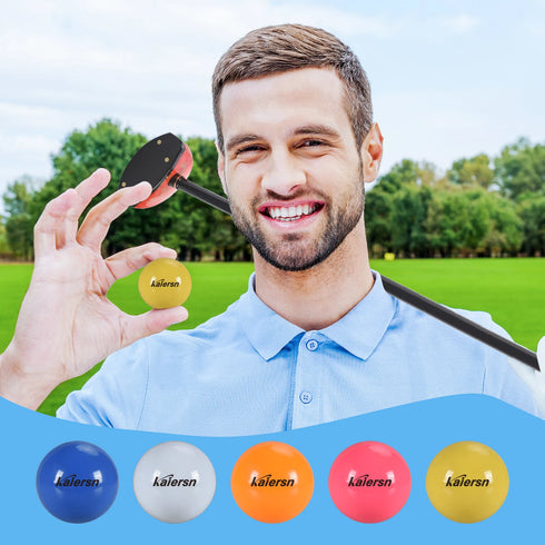 Kaiersn Colorful Park Golf Balls - 6cm/2.36in Durable Practice Balls for Outdoor Training, Kids & Adults (Multicolor Options)