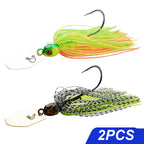 Spinner Bait 7g/9g/12g/14g/21g Fishing Lures Kit Set Pesca Chatter Weedless Metal Blade Rubber Jig Head Hook Wire Spinnerbait