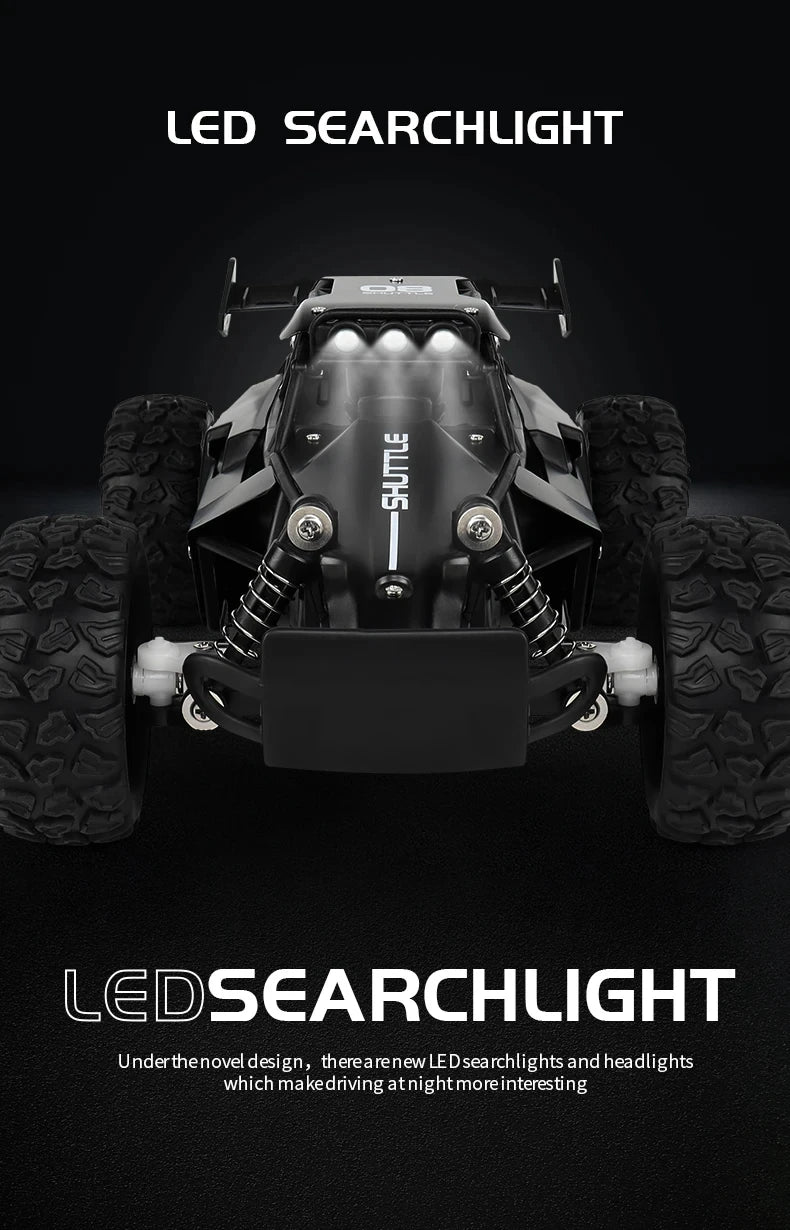 Oike RC Car 1:16 Model With LED Lights Radio Off-road Remote Control Climbing Vehicle Outdoor Cars Drift Race Toys Boys Gifts