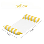 Summer Swim Inflatable Floating Water Mattresses Hammock Stripe Lounge Chairs Pool Water Sports Toys Floating Mat Pool Toys Kids