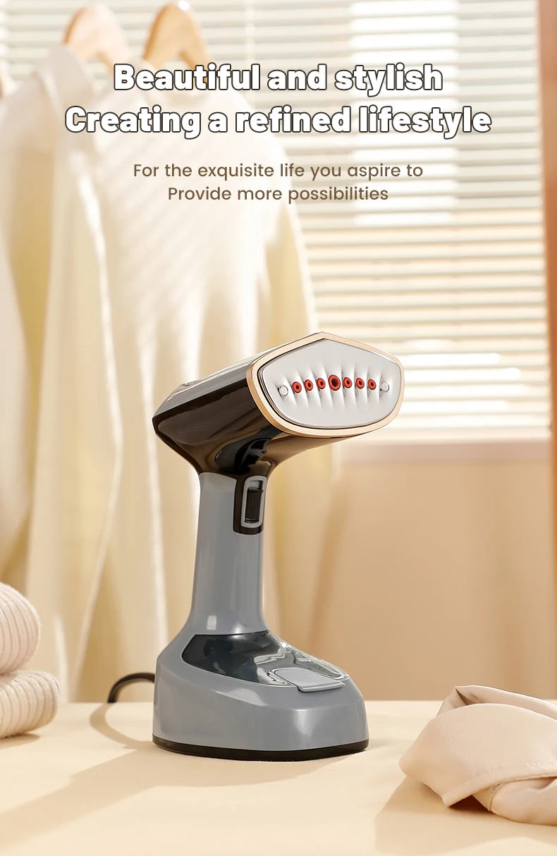 1500W Handheld Steam Hanging Iron Touch Screen Control 15 Seconds Fast Preheat 150ml Portable Home Small Fabric Clothes Steamer