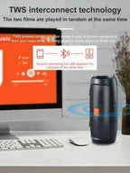 Lenovo TF USB Bluetooth Wireless Speaker Portable Dual Speaker Stereo Outdoor Playback FM Voice Broadcasting Subwoofer Speakers