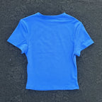 Solid color women's soft breathable yoga short-sleeved comprehensive training tight T-shirt with exposed belly button fitness sh