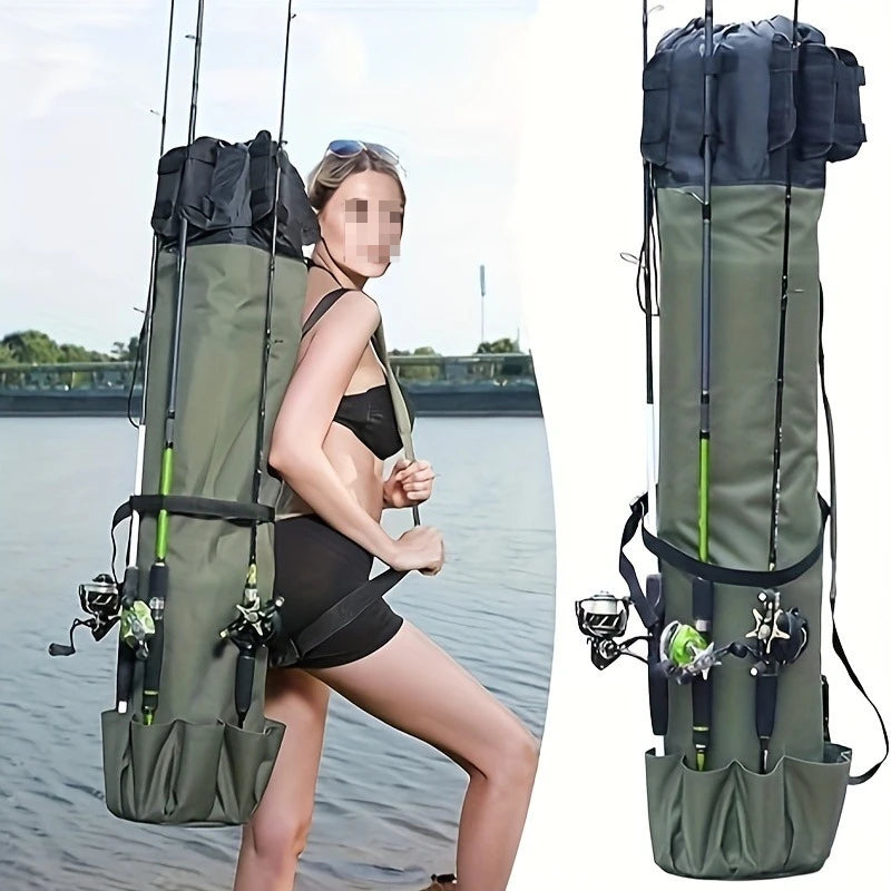 Fishing Rod Bag Durable Folding Fishing Tackle Carry Bag Multifunction Large Capacity High Quality Rod Case