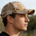 Men's Camouflage Tactical Baseball Cap With 3 Velcro Patches Military Camouflage Hat Cap For Outdoor Jugle Fishing Hiking Caps