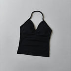 Longline Strappy Top Yoga Vest Woman Backless Tank Tops Sports Fitness Bras Running Workout Gym Halter