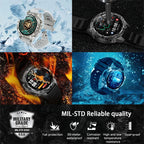 2026New Military T-Rex3 GPS Map Navigation Smart Watch 2GB RAM 1.43-inch AMOLED Screen 30M Waterproof Call Sports Smartwatch Men