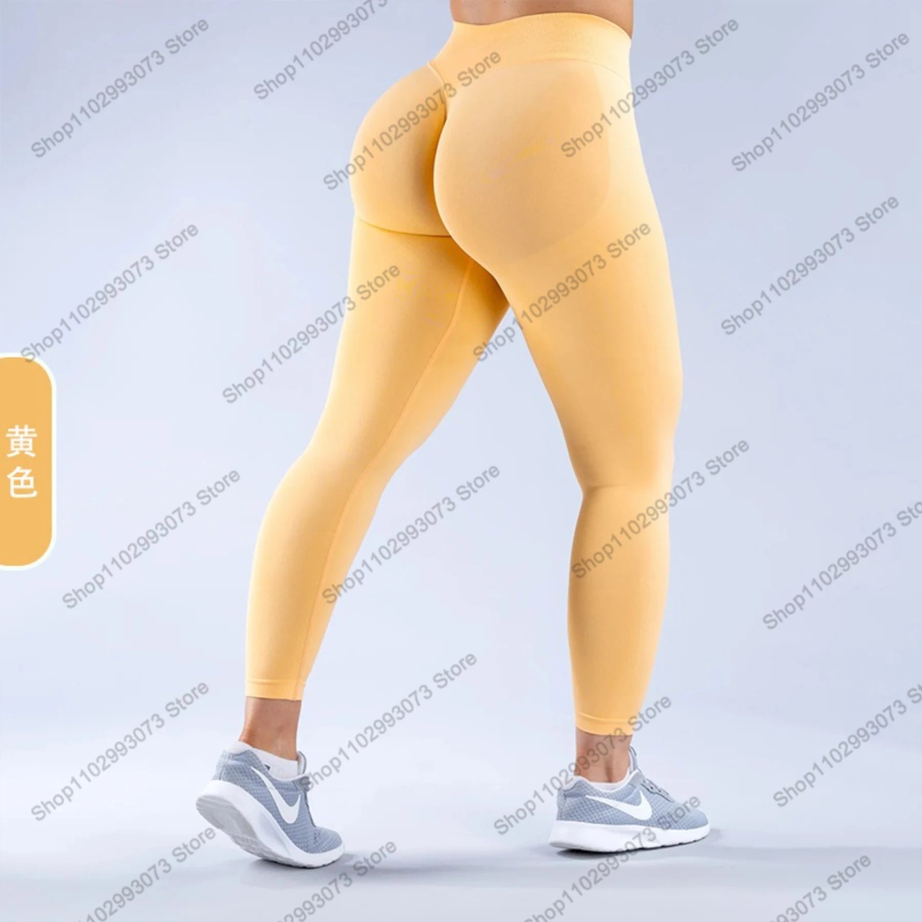 Women's High Waist Seamless Yoga Leggings Tummy Control Butt Lifting Workout Pants Soft Athletic Leggings for Gym Fitnes Running