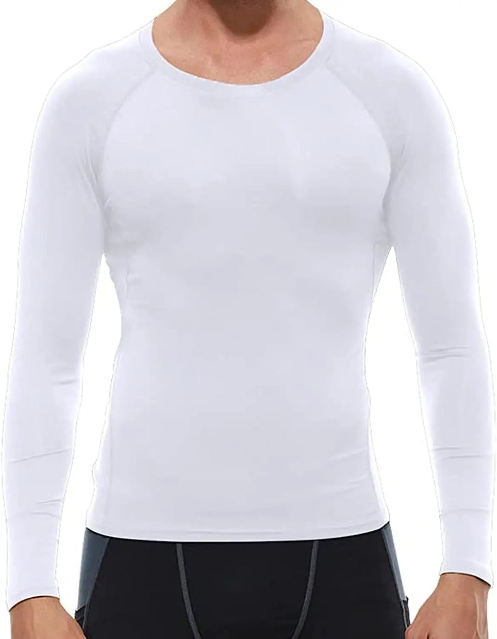 Men's Compression Shirts Longs Sleeve Workout Gym T-Shirt Running Tops Cool Dry Sports Base Layer Athletic Undershirts